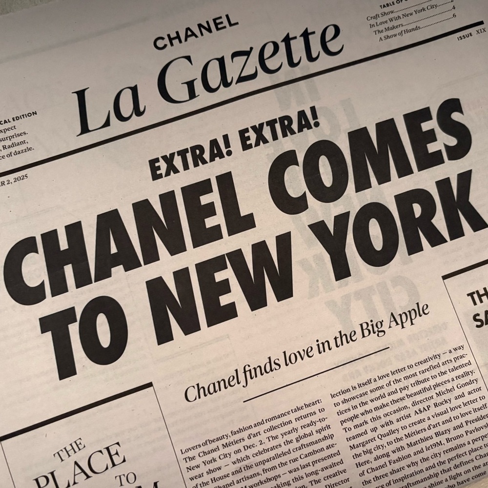 RARE Chanel Newspaper La Gazette / Issue XIX
